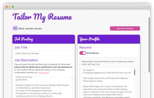 Resume and Job Description Inputs