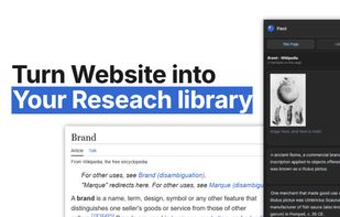 Transform any webpage into a structured research entity within your personal library.