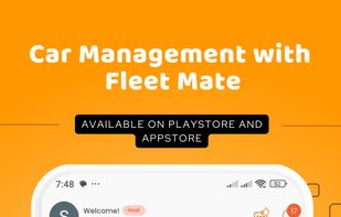 An onboarding screen that introduces users to the platform and provides quick access to key fleet management features.