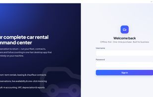 Login page