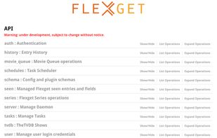 FlexGet screenshot 1