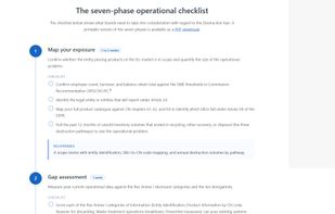 ESPR checklist