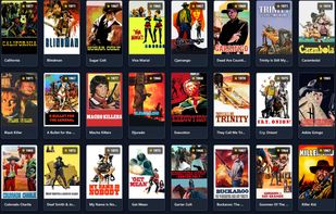 Display of movies and series.