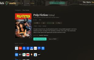 Movie page with IMDb, Rotten Tomatoes and Metacritic scores and where to watch