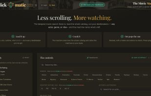 Search controls: include or exclude genres, ratings and people, sorted by IMDb rating
