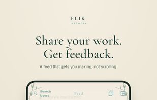 Feed :
A community of creatives sharing their progress, asking for feedback and organically discovering collaborators. Connect with someone new and collaborate on a project together. 