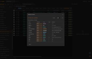 Schema analyzer — samples a collection and reports each field's presence, types, nulls and an example value