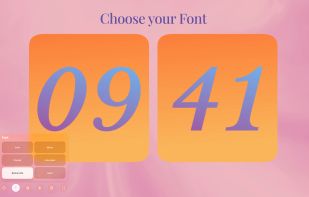 Choose your Font in FlipCloc