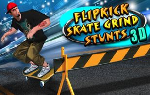 Flipkick Skate Grind Stunts 3D on Iphone(1)