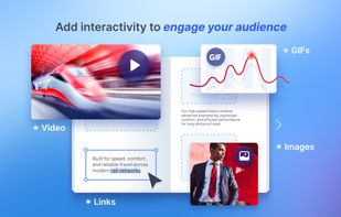 Add interactivity to engage your audience