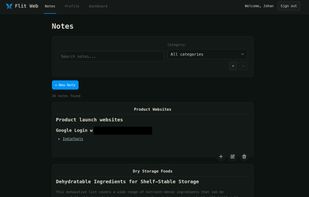Notes View, Dark Mode