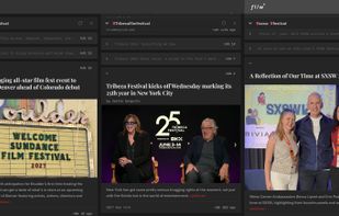 Dark mode, 3-Column Layout, Film Festivals