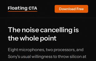 Floating CTA screenshot 1