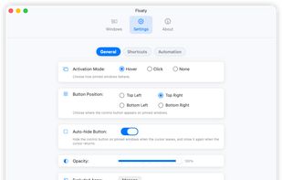 Adjust opacity and window behavior to fit your workflow.