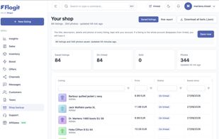Shop backup: every listing and photo saved, even if it leaves Vinted.