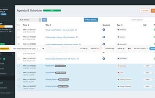 Agenda, Schedule,content management from oDASH