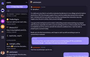 Chat with anyone who has a Nostr account using E2EE direct messages.