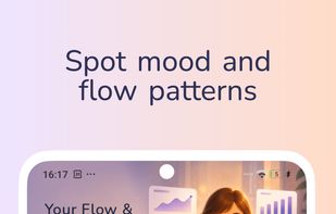 Explore your check-in history to spot mood and flow patterns over time.