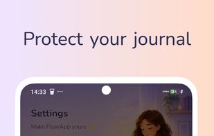 Protect your private journal with an optional PIN or biometric app lock.