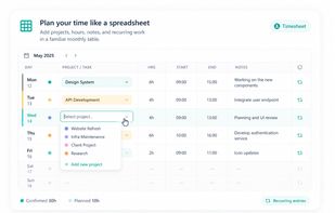 FlowGrid Time Tracking screenshot 1