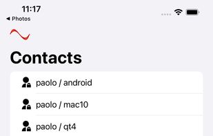 iOS: contacts