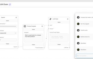 Basic example of LLM Chain with a Prompt Template and LLM Model