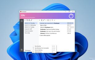 Main window on Windows 11
