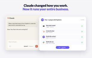 See how a simple request in Claude turns into a running automation, no setup screen in between.