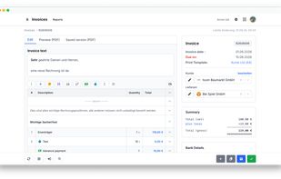 Invoice details