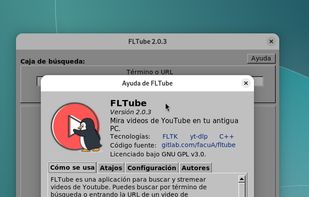 FLTube 2.0.3 at Debian 13
