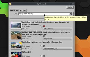 FLTube 2.1.0 at Manjaro Linux