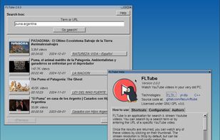 FLTube 2.0.3 at Tiny Core Linux