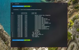 Fluent Terminal screenshot 1