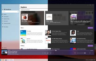 The FluentCast automatically adapts to the Windows 10 theme, or you can choose your favorite theme. You are in control