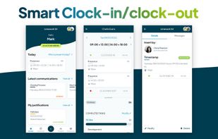 Clock in and out in just a few taps with the method you prefer.