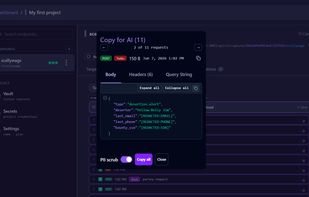 Copy redacted webhooks for AI