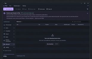 Browser integration guidance — prepared English interface preview showing automatic local bridge registration and repair.