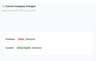 This is your email notification of the job change
