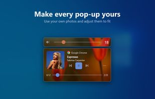 Give your pop-ups a personal touch with your own photo background.