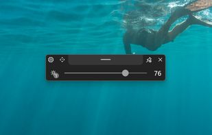 Brightness flyout (works with external monitors over DDC/CI)