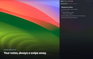 Your notes, always a swipe away.
