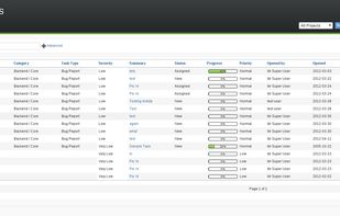 Flyspray screenshot 1