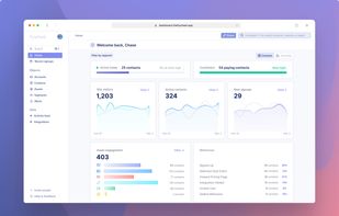 Home screen in Flywheel