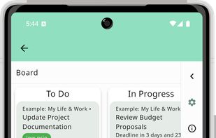 Manage your tasks in kanban boards