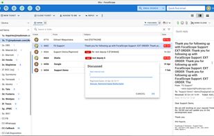 - View colour-coded SLA alerts directly in the email inbox.
- Advise or mentor colleagues with internal notes attached directly to emails.