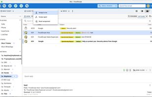 - Assign emails as tasks to specific team members.
- Tag requests with urgency level, request type, or client name.