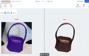 Step 2: FocoClipping will remove BG automatically once the image is uploaded.