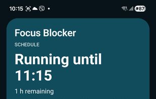 Manage your focus sessions