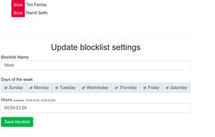 Has advanced scheduling (both by hour and day of the week)