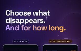 Choose how long each session lasts and which apps disappear.